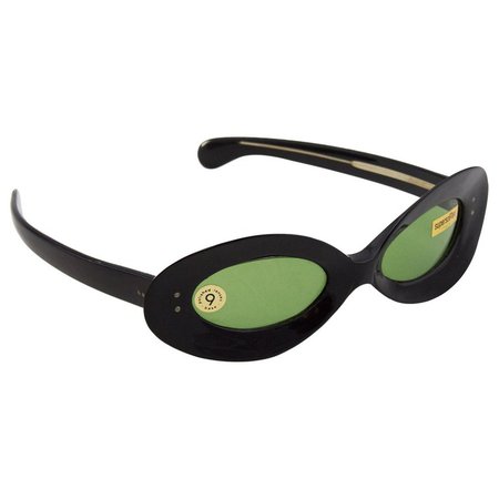 1960s Mod Black Frame Sunglasses For Sale at 1stdibs