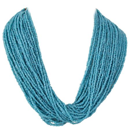 Vintage 1960s Multi-Strand Heishi Turquoise Necklace
