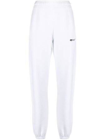Off-White logo-print Cotton Track Pants - Farfetch