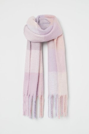 Brushed-finish scarf - Purple