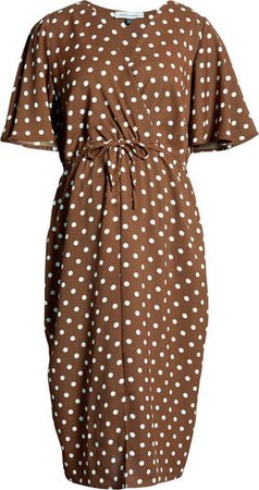 Bella Polka Dot Empire Waist Maternity/Nursing Dress | Nordstrom