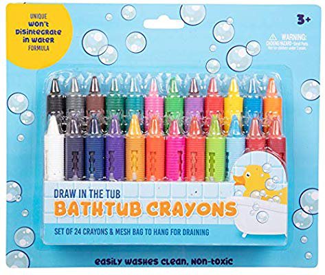 Amazon.com: Bath Crayons Super Set - Set of 24 Draw in The Tub Colors with Bathtub Mesh Bag: Toys & Games