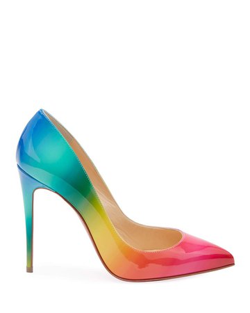 Christian Louboutin Pigalle Follies 100 Ombre Red Sole Pumps