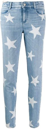 star motif skinny jeans