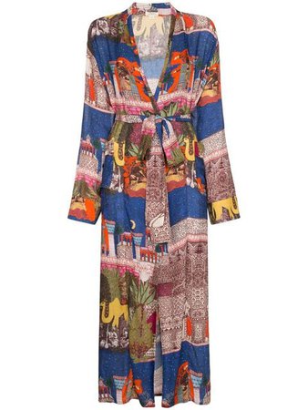 Chufy Morocco-print robe $639 - Buy Online - Mobile Friendly, Fast Delivery, Price
