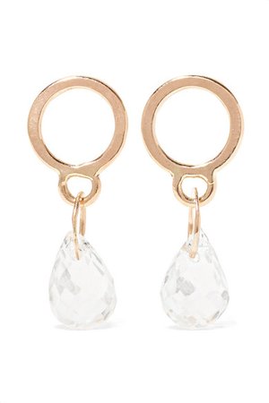 Melissa Joy Manning | 14-karat gold aquamarine earrings | NET-A-PORTER.COM