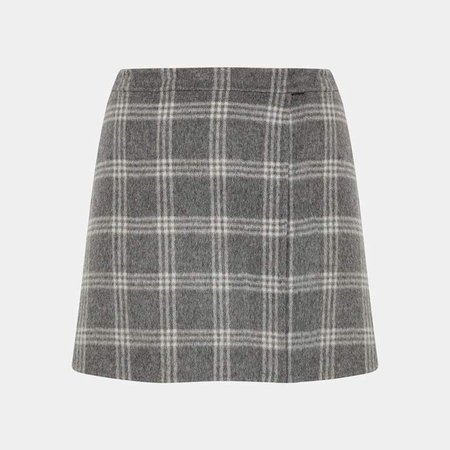 Double-Faced Snap Mini Skirt