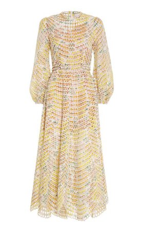 Poppy Broderie Midi Dress By Zimmermann | Moda Operandi