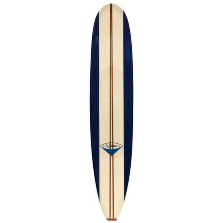 retro navy blue surfboard
