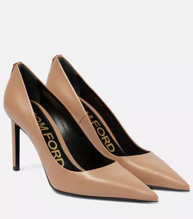 T Screw 85 Leather Pumps in Pink - Tom Ford | Mytheresa