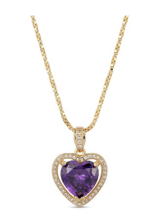purple jewel necklace