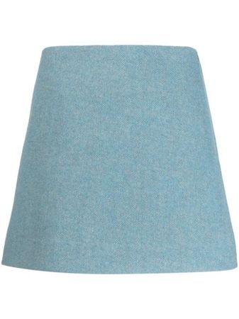 GANNI Recycled wool-blend Miniskirt - Farfetch