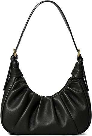 Amazon.com: PS PETITE SIMONE Mini Purse Ruched Shoulder Bag for Women Chic Pouch Bag Vintage Handbag Mini Purse : Clothing, Shoes & Jewelry