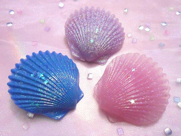 blue seashell hairclip - Google Search