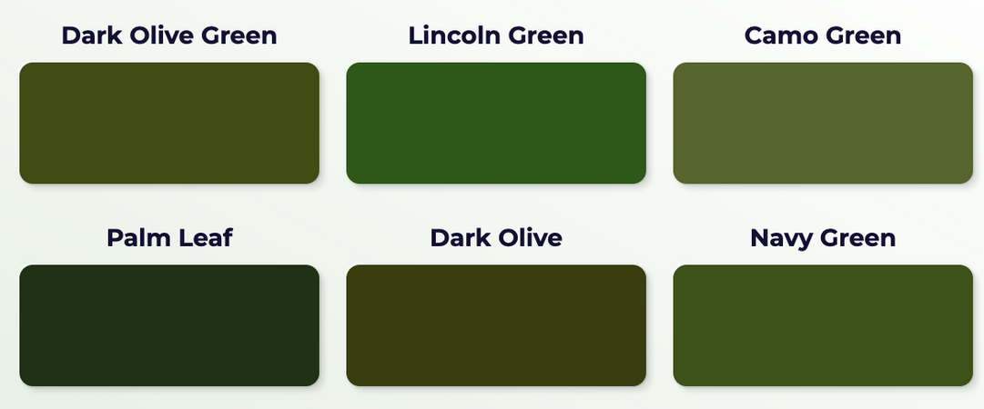 Green Dark Warm Color Pallet