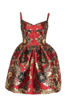 Pinterest | Floral And Leopard Jacquard Mini Dress by Dolce & Gabbana