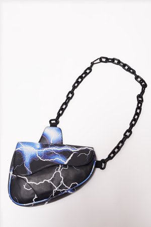 Lightning Print Saddle Bag | Jaded London