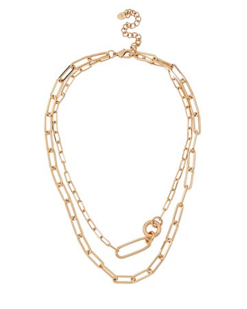 Argento Vivo Layered Oval Chain Necklace | INTERMIX®