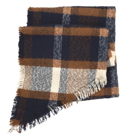 navy and brown plaid scarf - Google Search