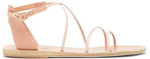Meloivia Leather Sandals - Light Pink