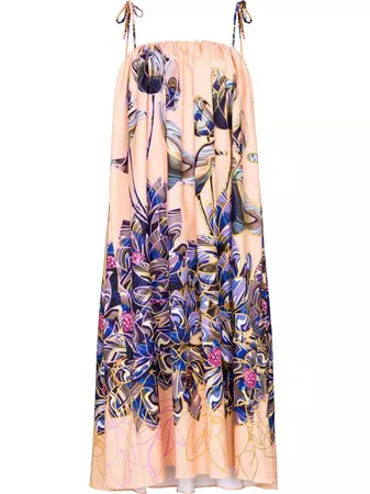 Kika Vargas Luisa floral-print Midi Dress - Farfetch