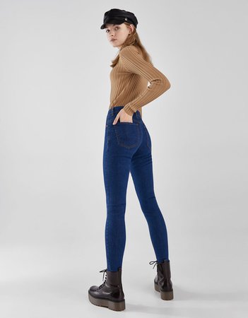 Push Up Low Rise Jeans - null - Bershka United States