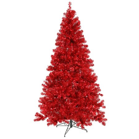 Vickerman 6' Red Artificial Christmas Tree, Red Dura-lit Incandescent Lights