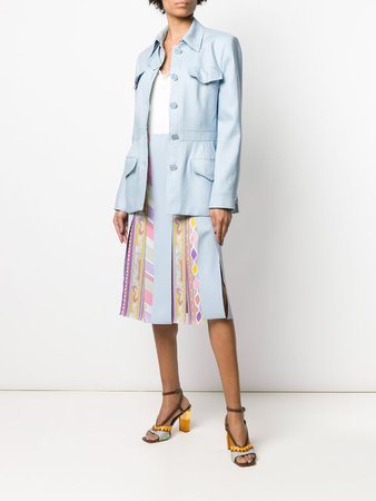 Emilio Pucci graphic-print Panelled Skirt - Farfetch