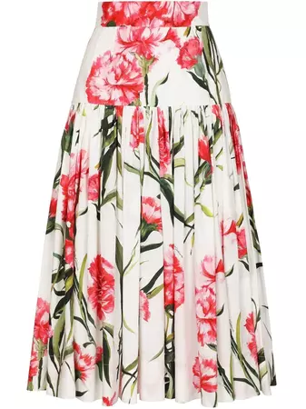Dolce & Gabbana floral-print high-waisted Skirt - Farfetch