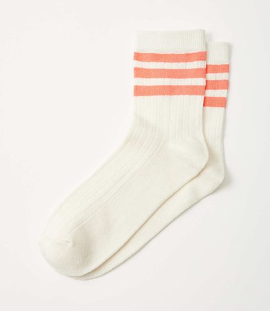 Stripe Ribbed Socks | Lou & Grey