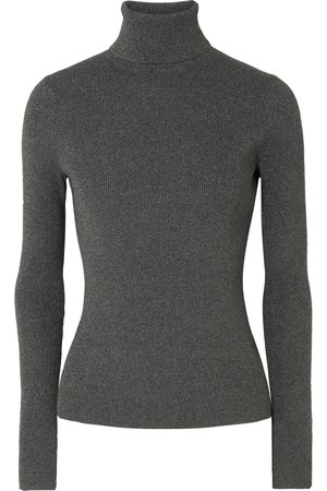 3.1 Phillip Lim | Metallic ribbed-knit turtleneck sweater | NET-A-PORTER.COM