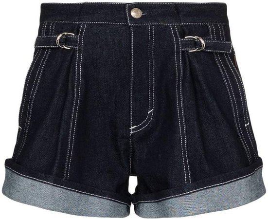 recycled denim shorts