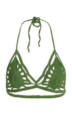 Liliana Crochet Bikini Top By Cult Gaia | Moda Operandi