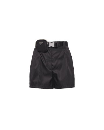 Re-Nylon gabardine shorts | Prada