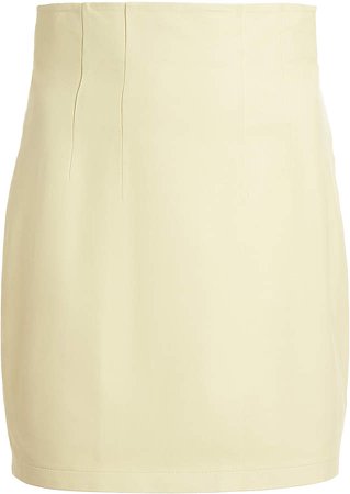 Zeynep Arcay High-Rise Mini Leather Skirt