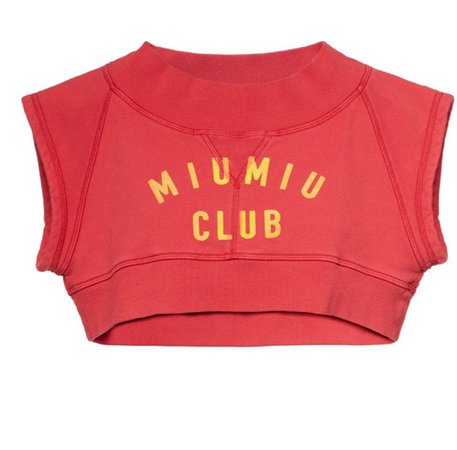 MiuMiu club cropped top