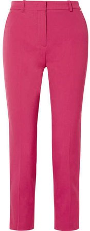 Wool-twill Tapered Pants - Pink