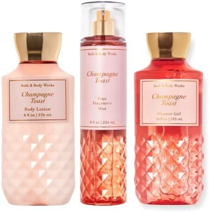 Amazon.com : Bath and Body Works - Champagne Toast - Daily Trio - Shower Gel, Fine Fragrance Mist & Super Smooth Body Lotion : Beauty & Personal Care