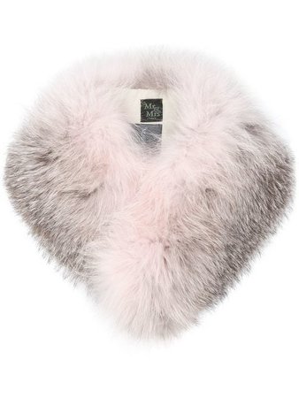 Mr & Mrs Italy two-tone fox fur stole