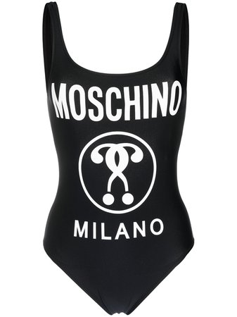 Moschino logo-print Swimsuit - Farfetch
