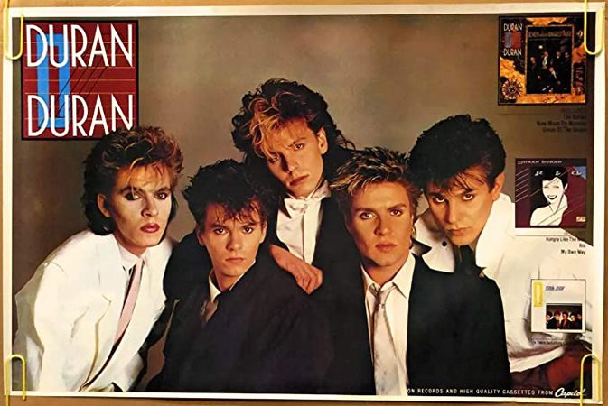 Amazon.com: Duran Duran Poster Vintage 1980s pop Music Pinup: Posters & Prints