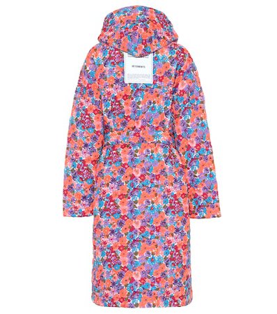 Quilted floral coat