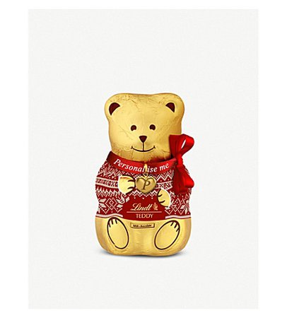 LINDT - Milk chocolate teddy bear 200g | Selfridges.com