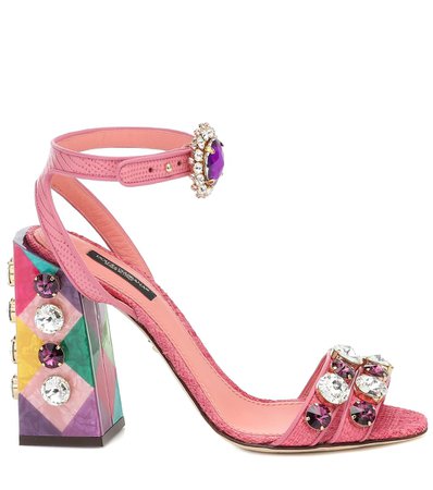Dolce & Gabbana - Keira embellished sandals | Mytheresa