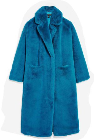 topshop luxe faux fur coat