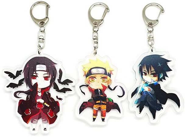Naruto Itachi Sasuke Keychains