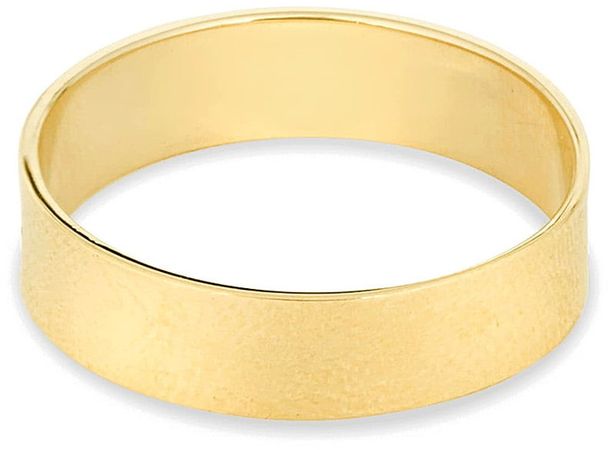 Gold Cigar Band Ring