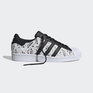 Superstar White and Black Reflective Shoes | adidas US