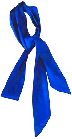 Stylish Soft Scarf Ribbon Scarf Long Skinny Satin Belt Sash Necktie Neck Scarf Choker for Women (Royal blue) at Amazon Women’s Clothing store