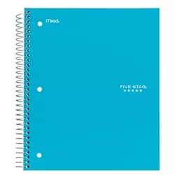 FiveStar 5 Subject Wide Ruled Solid Spiral Notebook : Target